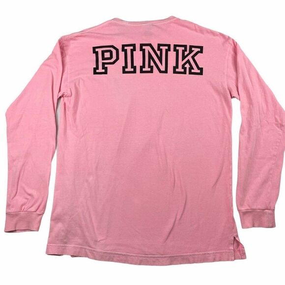 Victoria's Secret PINK Campus Long Sleeve T Shirt - Picture 1 of 7
